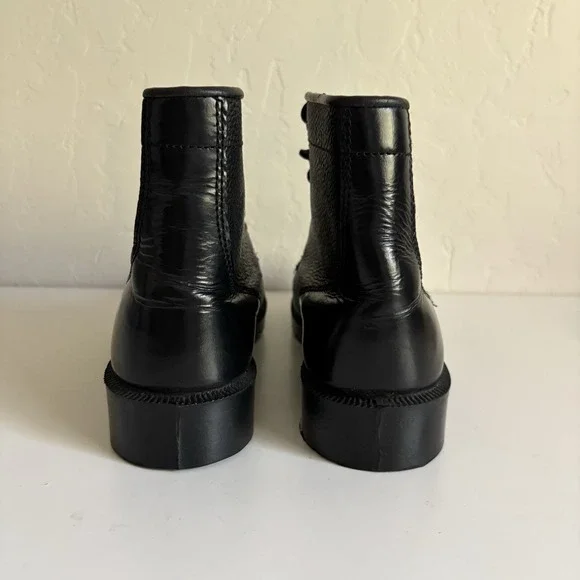 GRAFTERS M166A Black Men's 7 (Unisex) Polished Toe Cadet Combat Military Boots - Picture 5 of 12